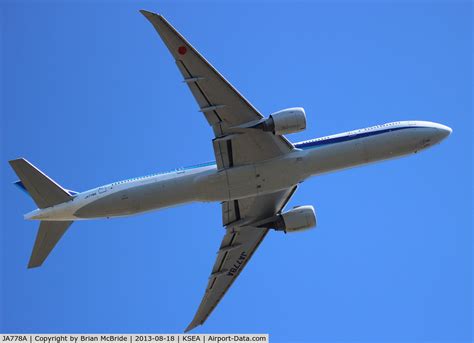 Aircraft Data JA778A, 2007 Boeing 777.